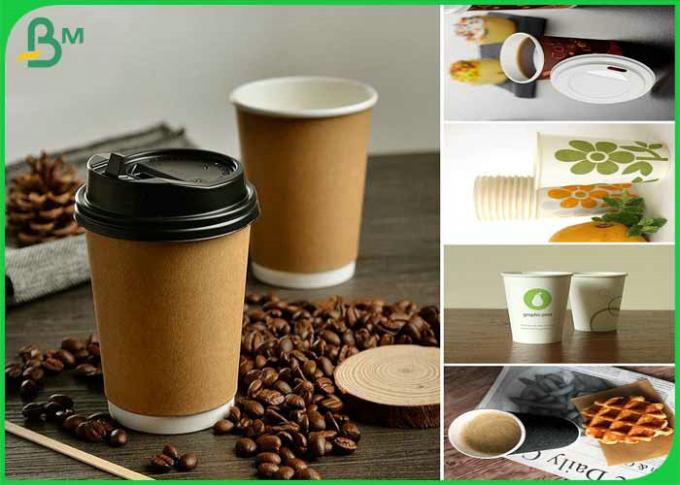 Полностью безопасный & чистый крен бумаги чашки ПЭ 70*100км 160гсм +12г для кофейной чашки