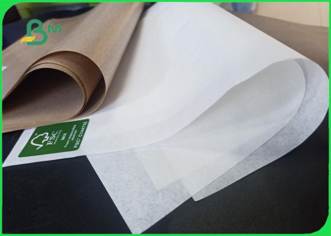 Бумага белых качества еды 30гсм 40гсм одного ФСК покрытая стороной/коричневого цвета ремесла для бумажных мешков