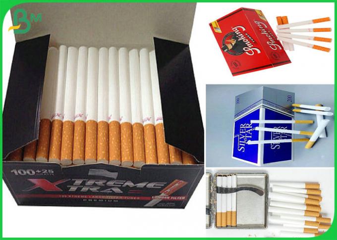 Хорошая бумага завальцовки сигареты вентиляции 25гсм 26гсм 28гсм чистая белая