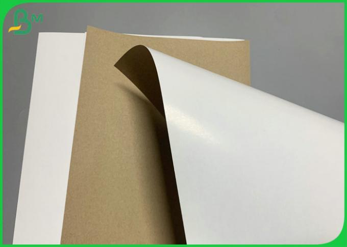 белизна качества еды 350gsm покрыла бумагу коробки еды древесины задней части Kraft бумажную