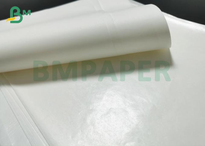 бумага Kraft качества еды PE 45g + 15g лоснистая покрытая белая для упаковки бургера