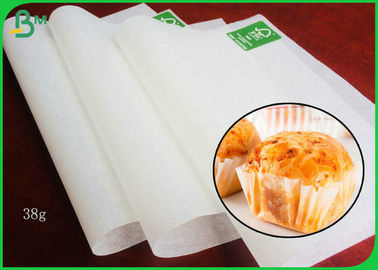 белая бумага вкладыша пирожного 38ГСМ с качеством еды аттестованным для печь