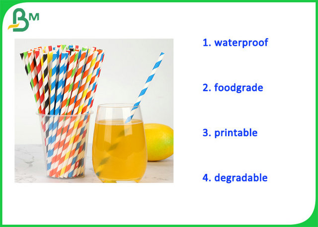 Бумага Kraft различного качества еды размера 60gr белая для бумажных солом Biodegradable