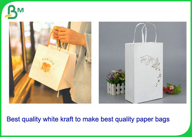 прочность 100g 120g сильная отбелила белую бумагу Kraft для сумок Shoping