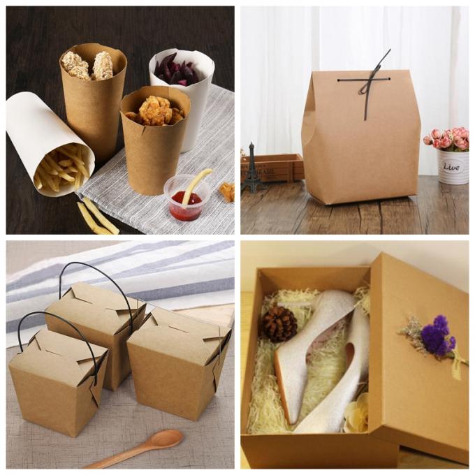 девственница Kraft бумажный Rolls качества еды 200gsm для контейнера обеда