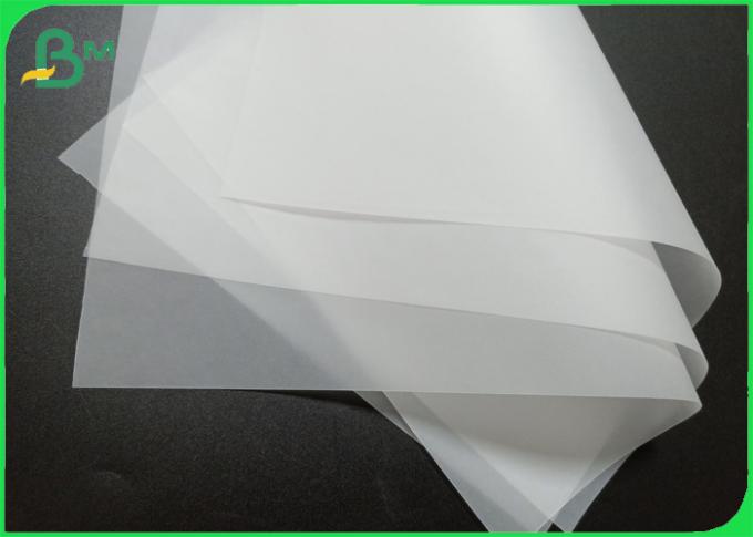 Облегченный белый полу- прозрачный следуя бумажный крен 50gsm - 90gsm