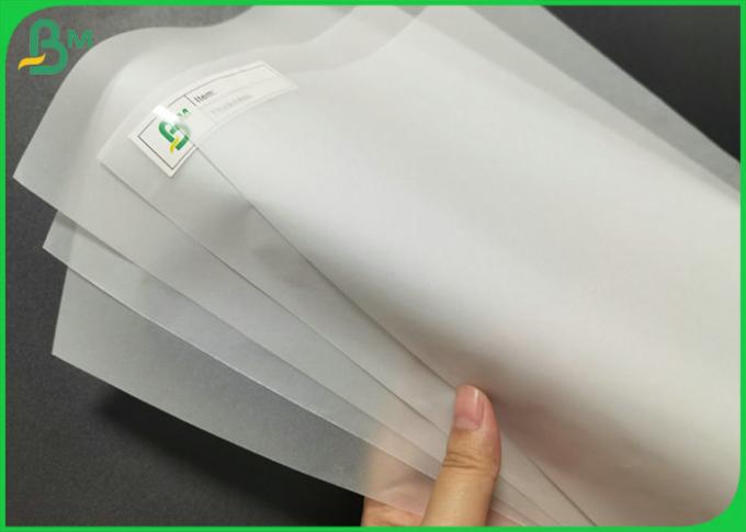 Просвечивающая бумага вычерчивания листов 73G 83G естественная CAD A4 A3 для печатания