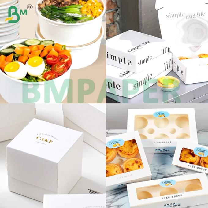 200gsm＋15gsm PE Coated Food Board Waterproof & Greaseproof for Burger Boxes Paper Cups Food Packaging