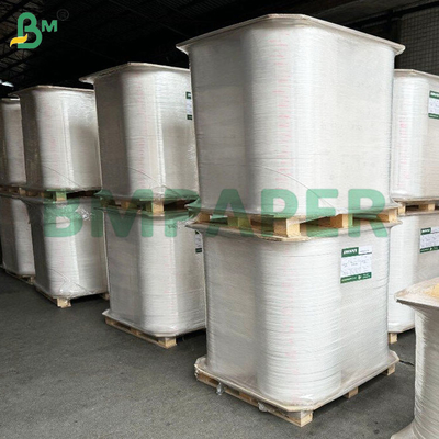 Перерабатываемая белая упаковочная бумага для пищевых продуктов из соломы в виде рулонов 24/28 GSM
