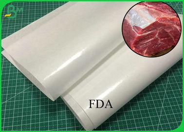 крен бумаги 40ГСМ покрытый ПЭ белый Крафт к созданию программы-оболочки мяса или гайки