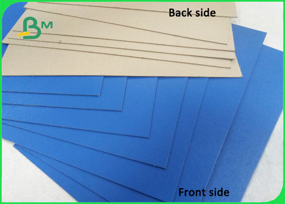 Лоснистый голубой Папербоард папок бумаги картины с задней частью 1.0мм серого цвета