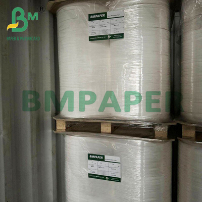 25мм х 1000м Продовольственная упаковочная соломинка Белая бумага с Jumbo Roll 28г