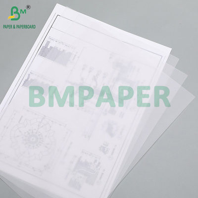 50g 83g Прозрачная трассирующая бумага Масляная бумага для CAD Отличная поглощение чернил