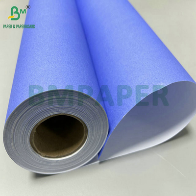 20lb 24" x 150ft не покрытая однолипая фиолетовая синяя цифровая бумага для печати CAD чертежей