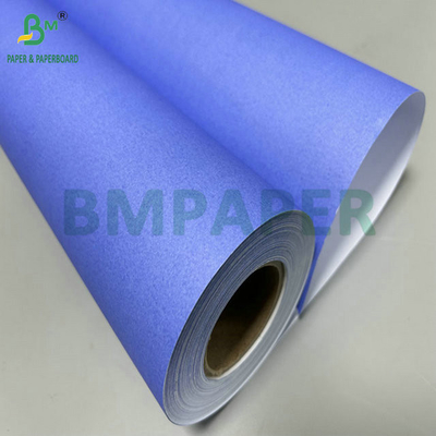 20lb 24" x 150ft не покрытая однолипая фиолетовая синяя цифровая бумага для печати CAD чертежей