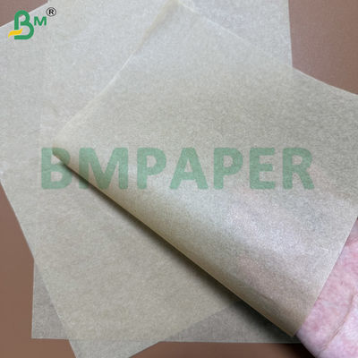 40 гг воздушный фрайер печь бумаги двусторонний силиконовый коричневый крафт на заказ листы / рулоны