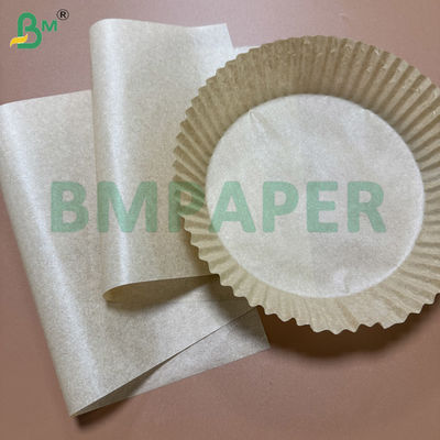 40 гг воздушный фрайер печь бумаги двусторонний силиконовый коричневый крафт на заказ листы / рулоны