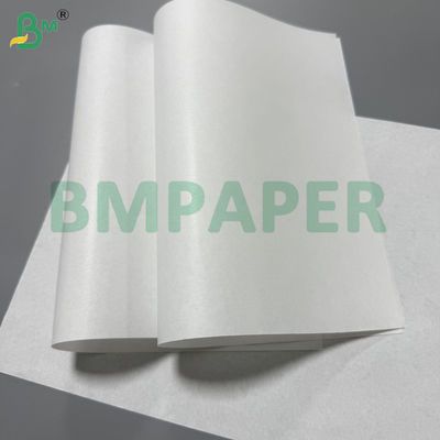 40gsm 50gsm One Side Glossy White Kraft Paper For Food Packaging 60cm Roll Wide
