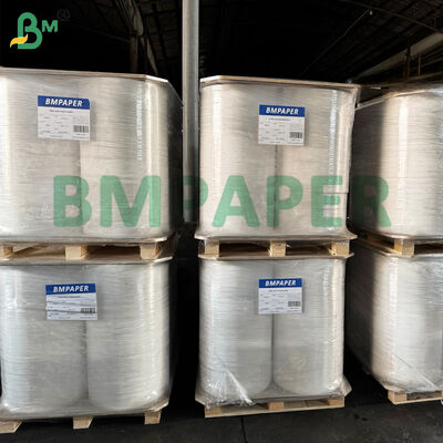 Роллы нарезки Белая крафт-бумага для упаковки соломы 24 гм 35 мм рулон