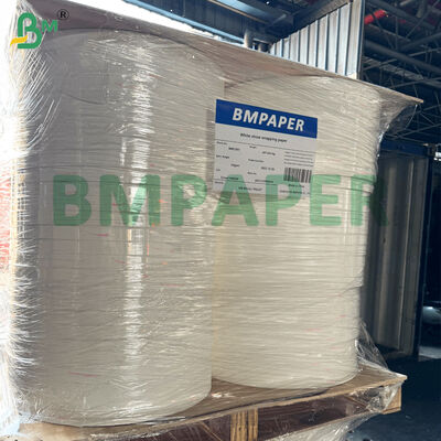 Роллы нарезки Белая крафт-бумага для упаковки соломы 24 гм 35 мм рулон