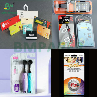 Термосвариваемый белый картон для блистерной упаковки, сильная адгезия с ПВХ/ПЭТ, влагостойкий, 250 г, 300 г, жесткая бумага для розничной выкладки