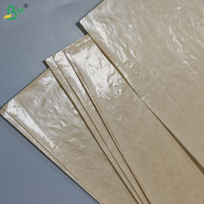 35g+6g PE Coated Brown Kraft Paper For Sugar Sachets 90cm 100cm Heat Sealable