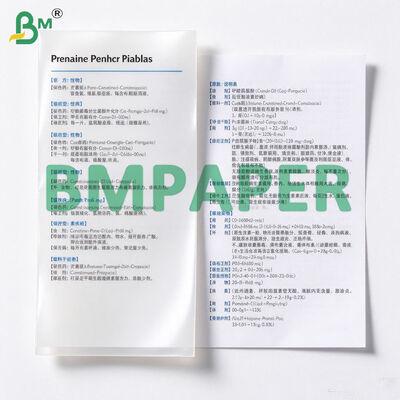 40gsm White Instruction Paper For Printing Medication Leaflets 72x102cm