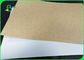 материал задней части Крафт белой бумаги с покрытием 365гсм Унблеачед для подносов еды
